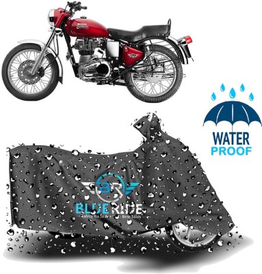 BLUERIDE Two Wheeler Cover for Royal Enfield(Bullet 350, Grey)