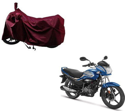 KEDIT Two Wheeler Cover for Honda(Super Splendor, Maroon)