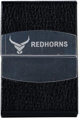 REDHORNS Men Evening/Party Black Aluminium Card Holder(9 Card Slots)