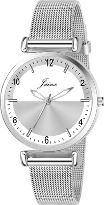 JAINX JW690 Multi-Color Dial Steel Mesh Chain Analog Watch  - For Women