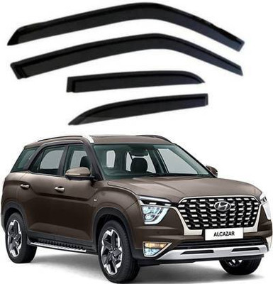 CARSHADE For Non-convertibles Front, Rear Wind Deflector(Tinted Hyundai Alcazar)