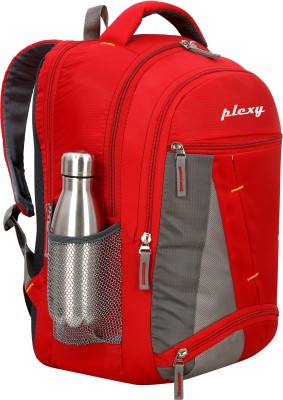 PLEXY spacy comfortable 4th to 10th class casual Waterproof School Bag(Red, 33 L)