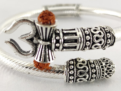 SHREE GANESH ENTERPRISES Alloy Silver Coated Bracelet