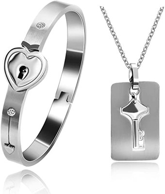 Murliwala Metal Titanium Bracelet Set(Pack of 2)
