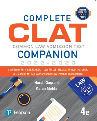 Complete CLAT Companion(3e): with free current affairs booklet | All Major Legal Examinations | Fourth Edition | By Pearson(Paperback, Harsh Gagrani, Karan Mehta)