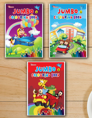 Activities Books In English|- Jumbo Colouring Book 3 + 4 + 5 (Set of 3 books)(Paperback, Priyanka Verma)