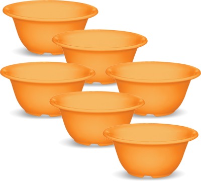 MILTON Melamine Serving Bowl(Pack of 6, Orange)