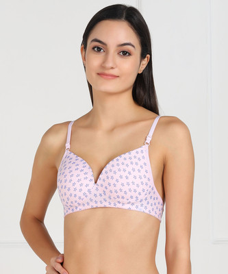 Beach Curve Satar-PD Bra Women Minimizer Non Padded Bra(Pink)