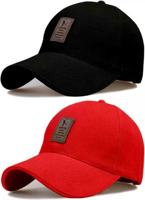 CAPTAP Applique Sports/Regular Cap Cap(Pack of 2)