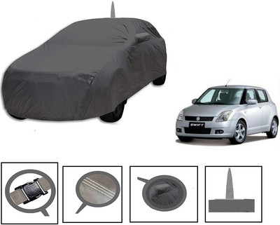 MOCKHE Car Cover For Maruti Suzuki Swift (With Mirror Pockets)(Grey)