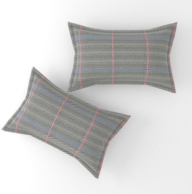Stashberg Abstract Pillows Cover(Pack of 2, 45.72 cm*71.12 cm, Black)