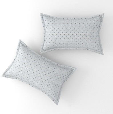 Stashberg Floral Pillows Cover(Pack of 2, 45.72 cm*71.12 cm, Grey)