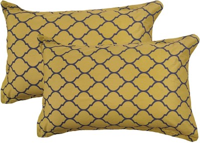 Trance Home Linen Cotton Pillows Cover(Pack of 2, 69.85 cm*44.45 cm, Yellow)