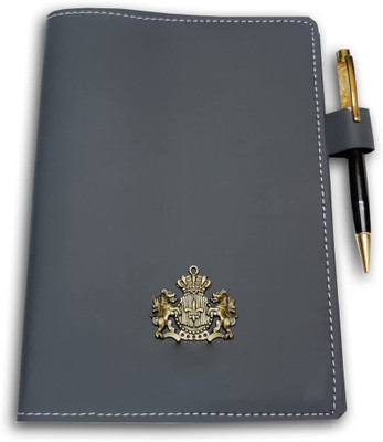Giftsclub Handemade A5 Notebook Single ruled 100 Pages(Grey)