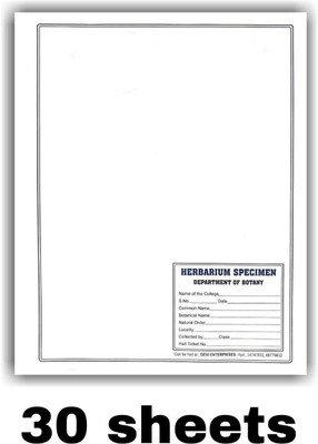 Book birds Herbarium sheets with labels for plant specimens and projects (A3 size sheets) Drafting Kit(Pack of 1)