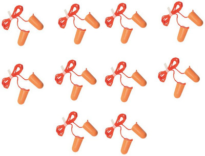 3M 1110 Corded Foam Disposable Noise Reduction Ear Plugs Ear Plug(Orange)