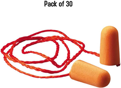 3M 1110 Corded Foam Disposable Noise Reduction Ear Plugs Ear Plug(Orange)