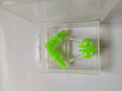 Swikkar Nose and Ear Water Protector Nose Clip and Ear Clip for Swimmer EP19 Ear Plug & Nose Clip(Green)