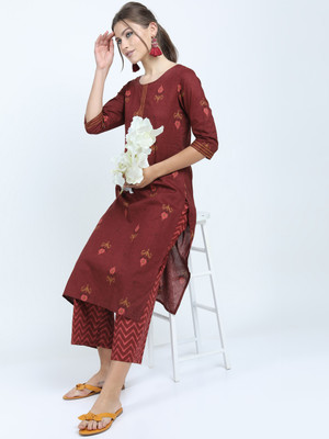 Vishudh Women Kurta Palazzo Set