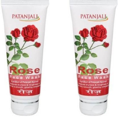 PATANJALI Rose -60gm ( Pack of 2,120gm)  Face Wash(100 g)