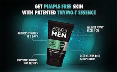 POND's Men Pimple Clear  with Active Thymo-T Essence 50G 1U Face Wash(50 ml)