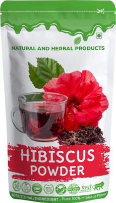 NATURAL AND HERBAL PRODUCTS Hibiscus Powder for Hair Growth | Skin Care | Weight Loss | Eating | Drink | Tea(100 g)