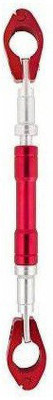 AutoGnix Adjustable Motorcycle Handlebar Cross Bar Handle Bar Handle Bar (Red) Handle Bar(Red, Silver)