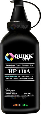 QUINK HP 110A / W1112A Toner Cartridge Refill Powder For Use HP Printer Black Ink Toner Powder