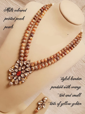 White pearl Alloy Gold-plated Yellow Jewellery Set(Pack of 1)