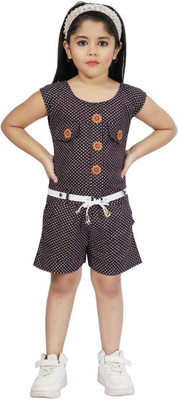 Samshil Fashion Printed Girls Jumpsuit