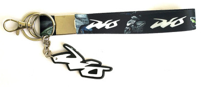 ShopTalk Dio Fabric ID Tag with Safety Locking Lanyard And Dio White Rubber Key Chain