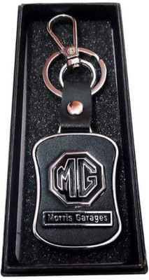 JAINSON MARTIN MG Leather Hook Keychain ( black) Best Quality Keychain For Gifting Keychain Key Chain