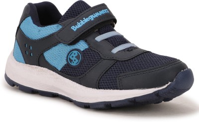 Bubblegummers Boys Velcro Running Shoes(Blue)