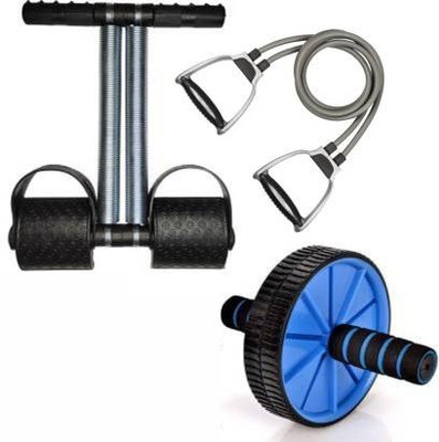ShopiMoz Tummy Trimmer with Ab Roller And Toning Tube Home Exercise use. Fitness Accessory Kit Kit