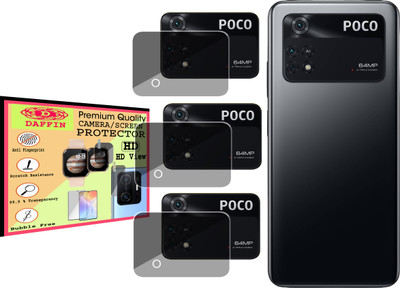 DAFFIN Back Camera Lens Glass Protector for POCO M4 Pro(Pack of: 3)