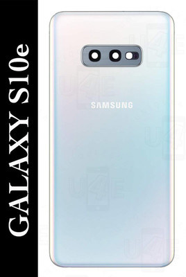 Unique4Ever Samsung Galaxy S10e ( With Camera Ring Glass Lens ) Back Panel(Prism White)
