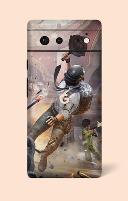 OggyBaba Google Pixel 6 Mobile Skin(Pan Figt Pubg Multicolor Skin With Ultra Matte Finish)