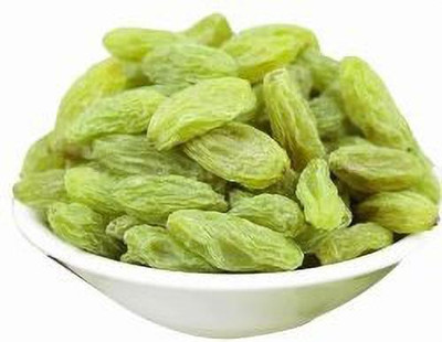 GROCERYONTHEGO AFGHANI GREEN SEEDLESS RAISINS (KISHMISH) Raisins(1 x 400 g)