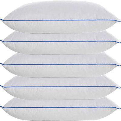 Linenovation Microfibre Solid Sleeping Pillow Pack of 5(Royal Blue)
