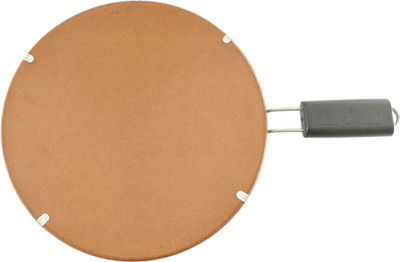 SHREE GANESH ENTERPRISES Indian Handmade Kitchen Utensils Clay Griddle For Chapati Making Tawa 25.7 cm diameter(Iron)