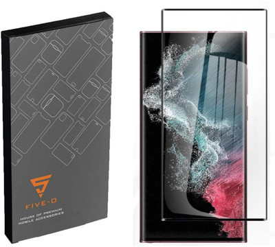 FIVE-O Edge To Edge Tempered Glass for Samsung Galaxy S22 Ultra 5G-(Pack of 1)