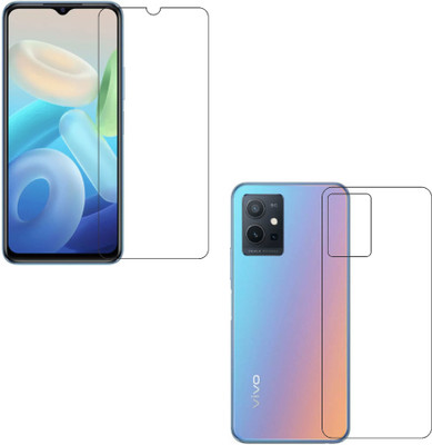 wooden craft Front and Back Screen Guard for Vivo Y75 5G {Flexible}, y75 5G, y75 5G(Pack of 2)