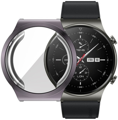 KAZUKI Front and Back Screen Guard for Huawei Watch GT 2 Pro Protective Bumper Case (Space Grey)(Pack of 1)