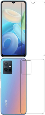 wooden craft Front and Back Tempered Glass for Vivo Y75 5G {Flexible}, y75 5G, y75 5G(Pack of 2)