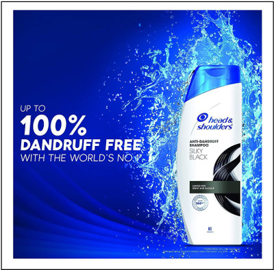 HEAD & SHOULDERS ANTI-DANDRUFF SILKY BLACK 340 ML SET-1(340 ml)