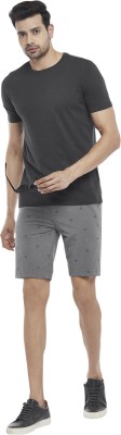 Byford by Pantaloons Printed Men Grey Basic Shorts