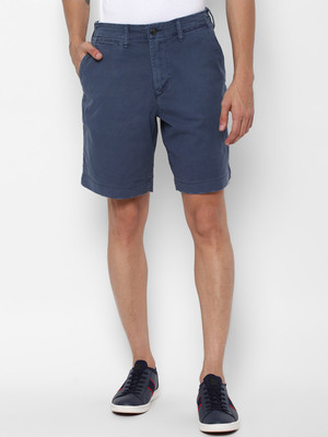 American Eagle Outfitters Solid Men Blue Chino Shorts