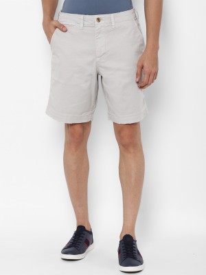 American Eagle Outfitters Solid Men Grey Chino Shorts