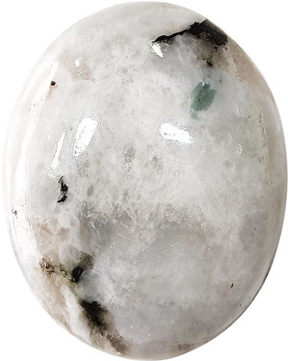 Multiagate Rainbow Moonstone Palm Stones for Anxiety, Rainbow Moonstone Soap for Meditation Decorative Showpiece  -  5 cm(Crystal, Clear)
