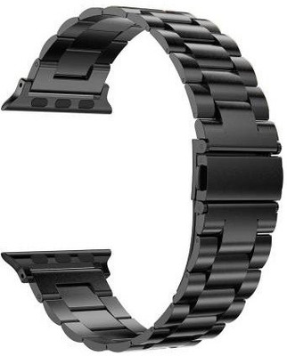 Like Star Stainless Steel Metal Chain Strap 42mm / 44mm/Band for Women / Men Smart Watch Strap(Black)